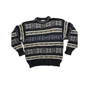 Vintage Skyr Vintage Crew Neck Sweater Large Chunky Grandpa Icelandic Wool Cabin